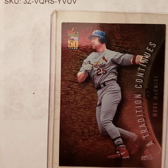 2000 The Topps Co Inc® MARK MCGWIRE St. Louis Cardinals™ Topps 50 Years - Picture 1 of 2